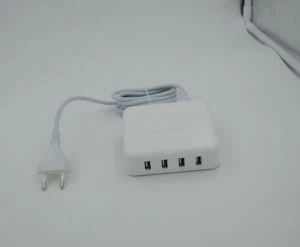 Zidni punjač sa 4 USB priključka sa EU utikačem