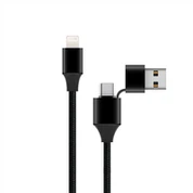 Visokokvalitetni TPE materijal 2 u 1 podatkovni kabel za telefon